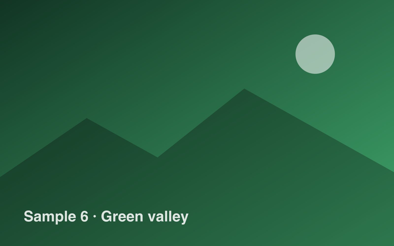 Green valley sample